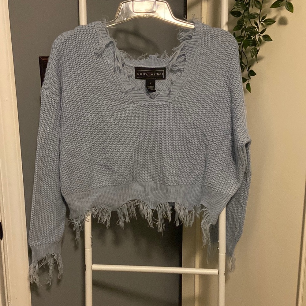 Fringed sweater